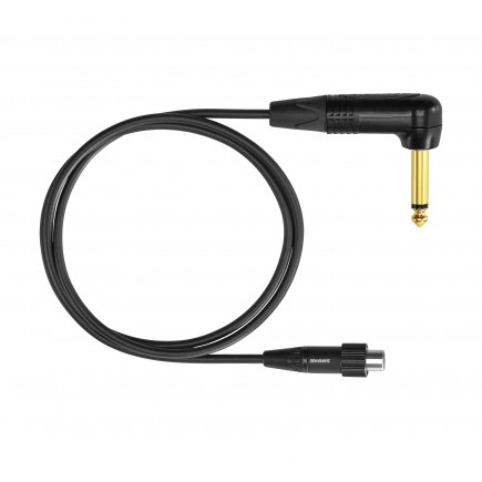 WA 307 - kabel gitarowy kątowy, zatrzaskowe złącze TA4F - kątowy JACK 6,3mm do GLXD1, GLXD1+, QLX...